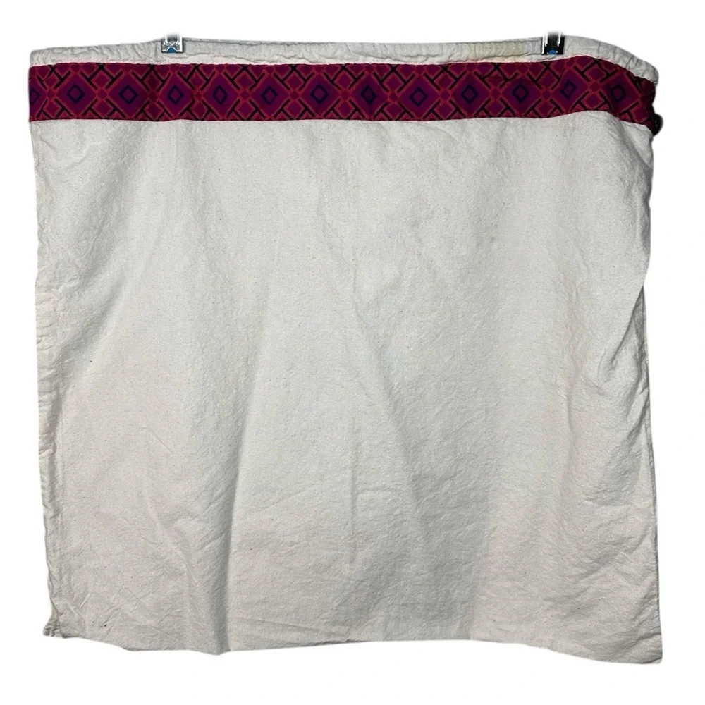 Tory Burch Dust Bag Cream Storage Bag w/ Pink Trim Large